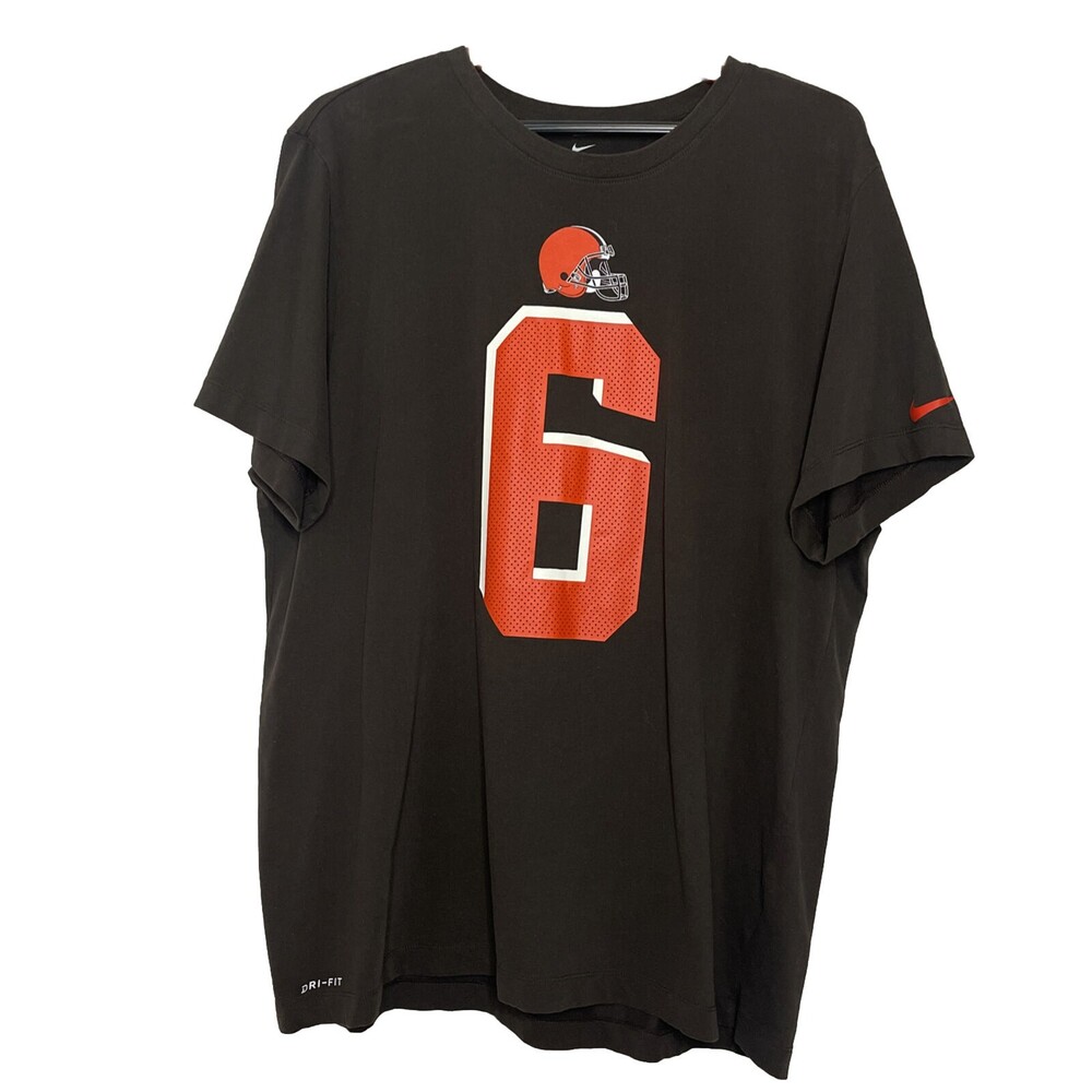 Baker Mayfield Cleveland Browns Nike Men's Dri Fit Tee Shirt XXL Graphic 6 NFL